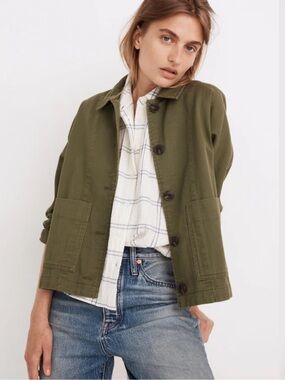 Madewell Drapey Pomeray Chore Jacket